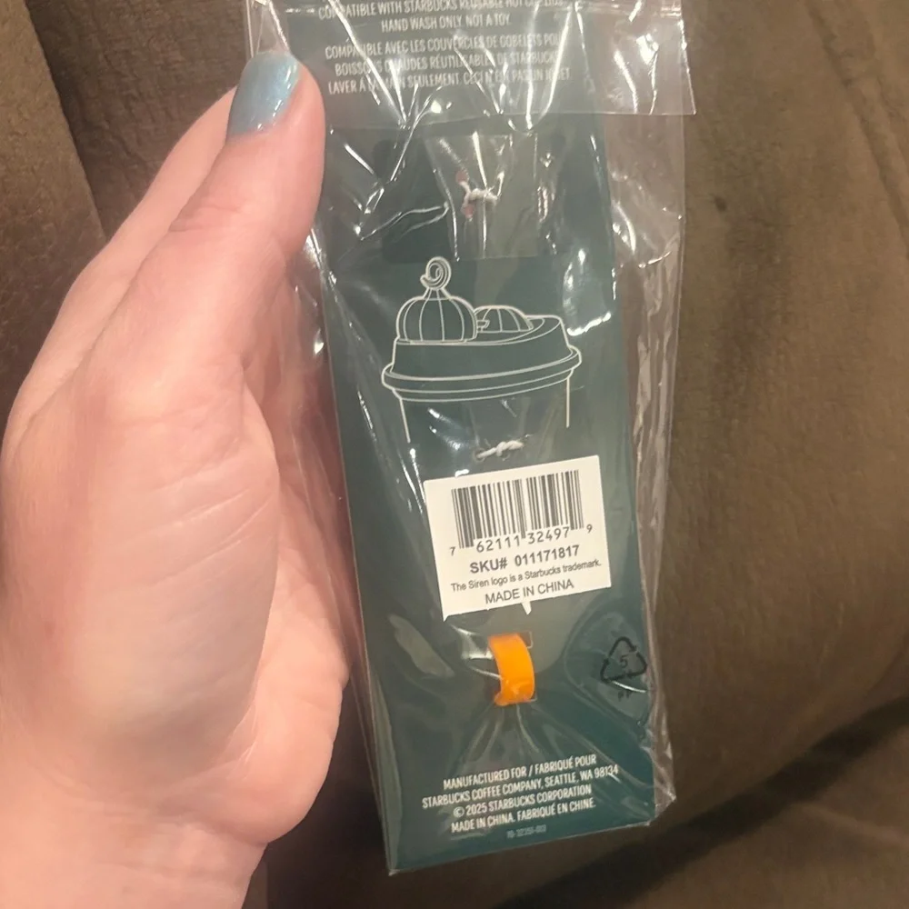 Starbucks Pumpkin Reusable Hot Cup Lid Stopper - Picture 3 of 3